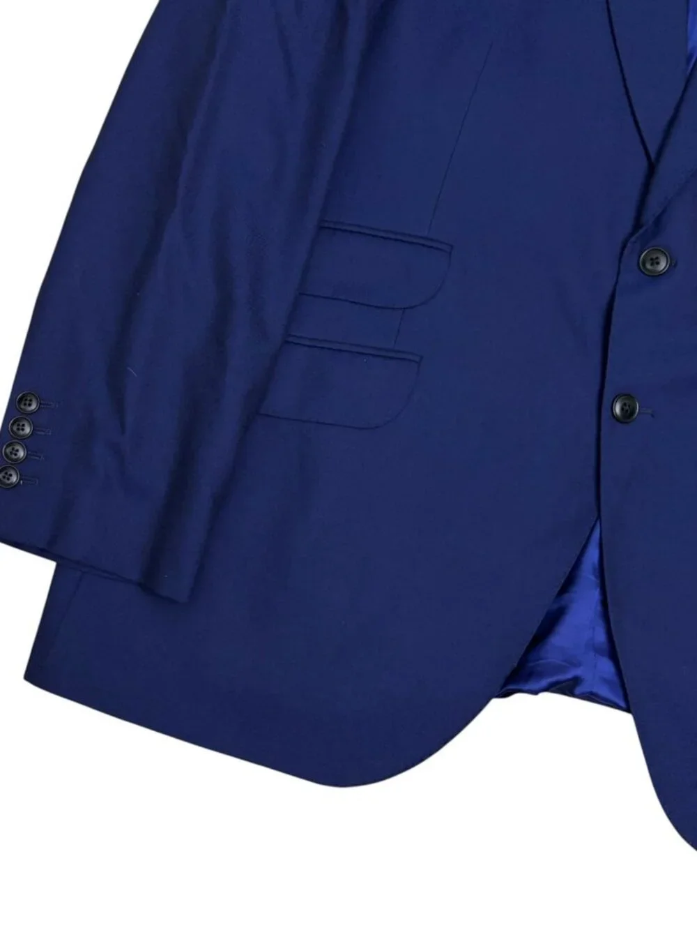 CHARLES TYRWHITT WOOL Blazer Sport Coat Blue Business Formal Jacket Mens 48L